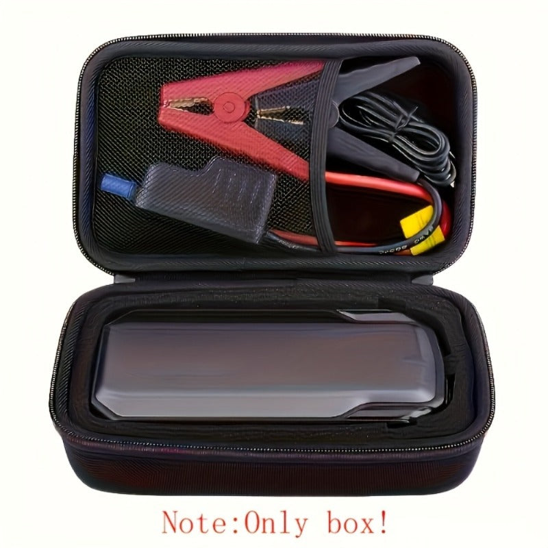 [Shockproof Storage Case] EVA Material Emergency Car Jump Starter Storage Case - Shockproof And Drop-Proof Protective Portable Organizer for Automotive Additions (Solely Storage Box), Without Battery