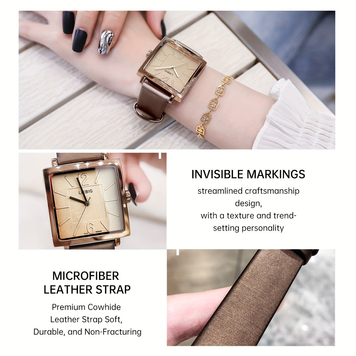 LIEBIG Ladies' Quartz Watch with Quartz Movement, Classic And Elegant Style. The Watch Is Suitable for Women Of All Ages. It Is A Gift for Mothers