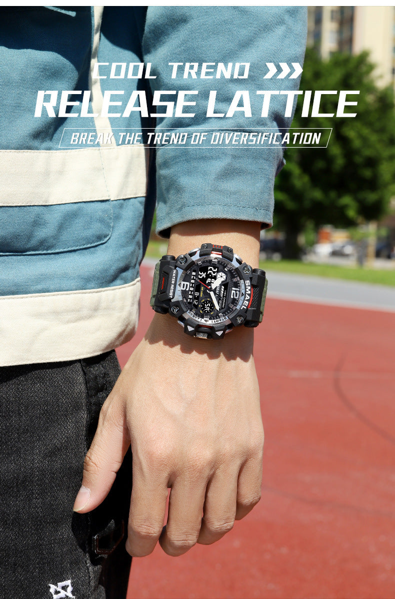 Smael'S Tactical Men'S Sports Watch Features a Military Design, Is Waterproof, Includes a Night Light, Alarm, Calendar, 24-Hour Indicator, And Displays The Week And Month, Making It Ideal for Outdoor Adventures