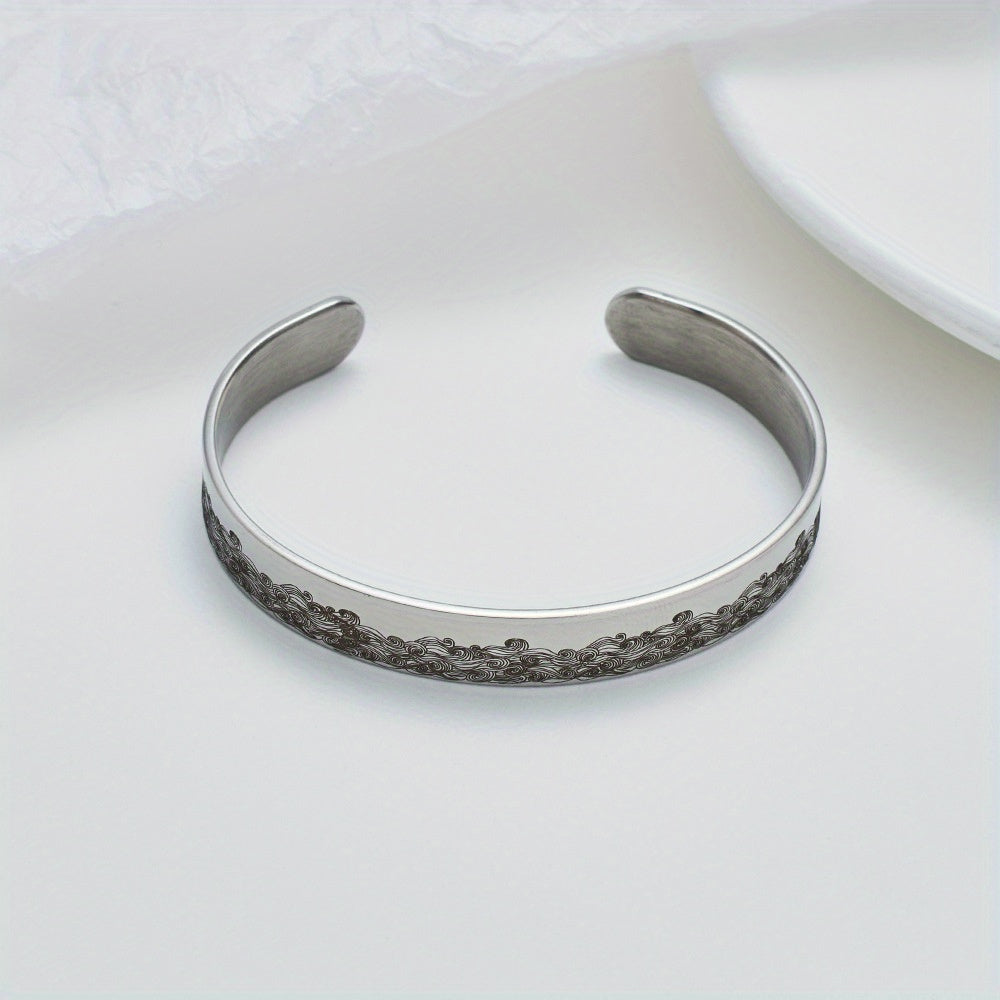 On The Day I Lost You, I Lost a Part of Myself Too. This Adjustable C-Shaped Open Bracelet Serves As a Commemorative Piece, Perfect for Anniversaries And a Thoughtful Gift for Animal Lovers