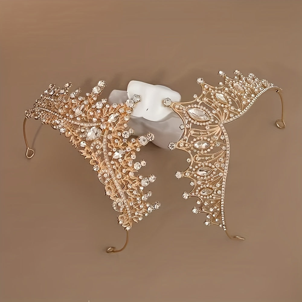 2pcs Baroque Luxury  Alloy Bridal High-End Party Wedding Banquet Ladies' Luxury Accessory Set