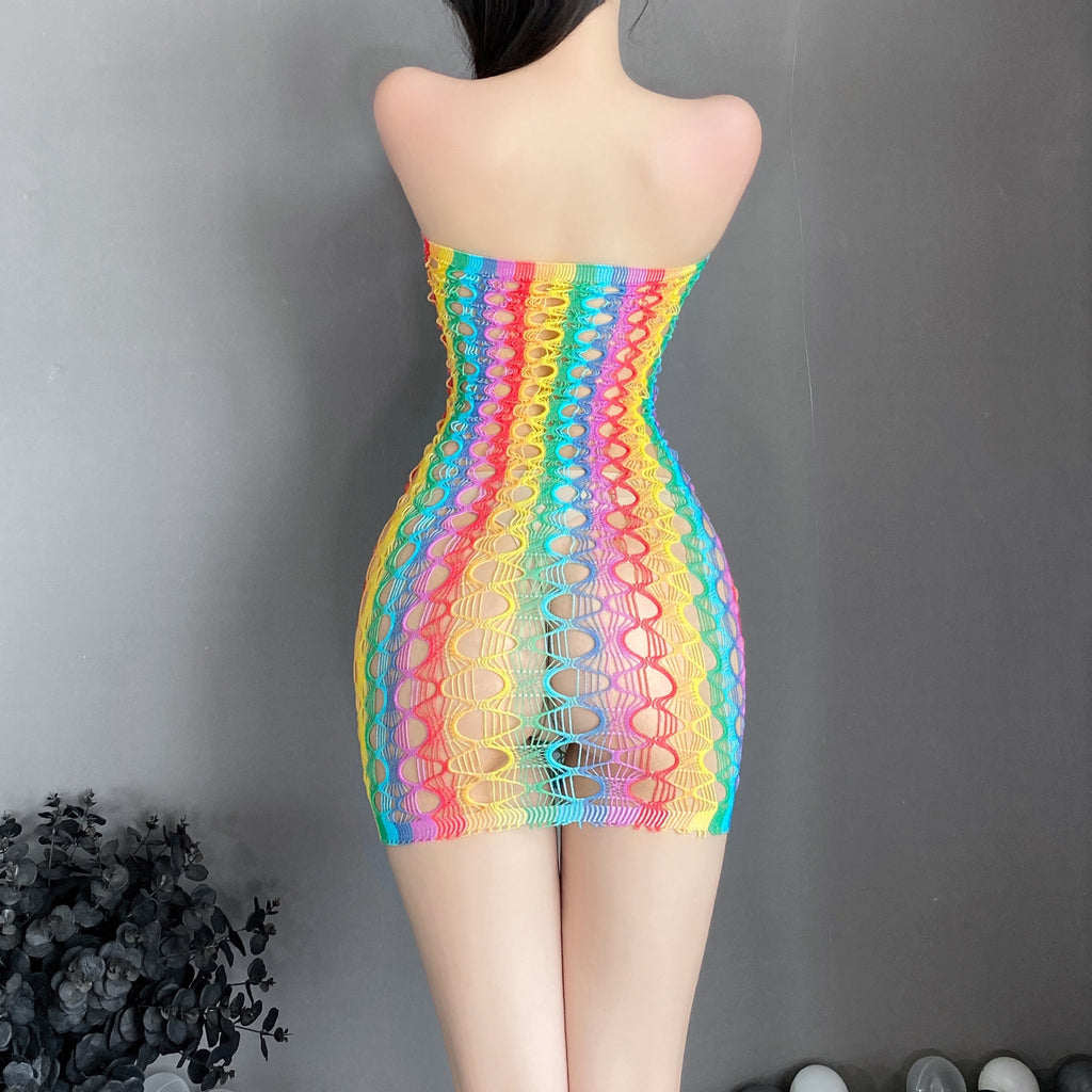 W-0001  Erotic lingerie jacquard sexy colorful mesh