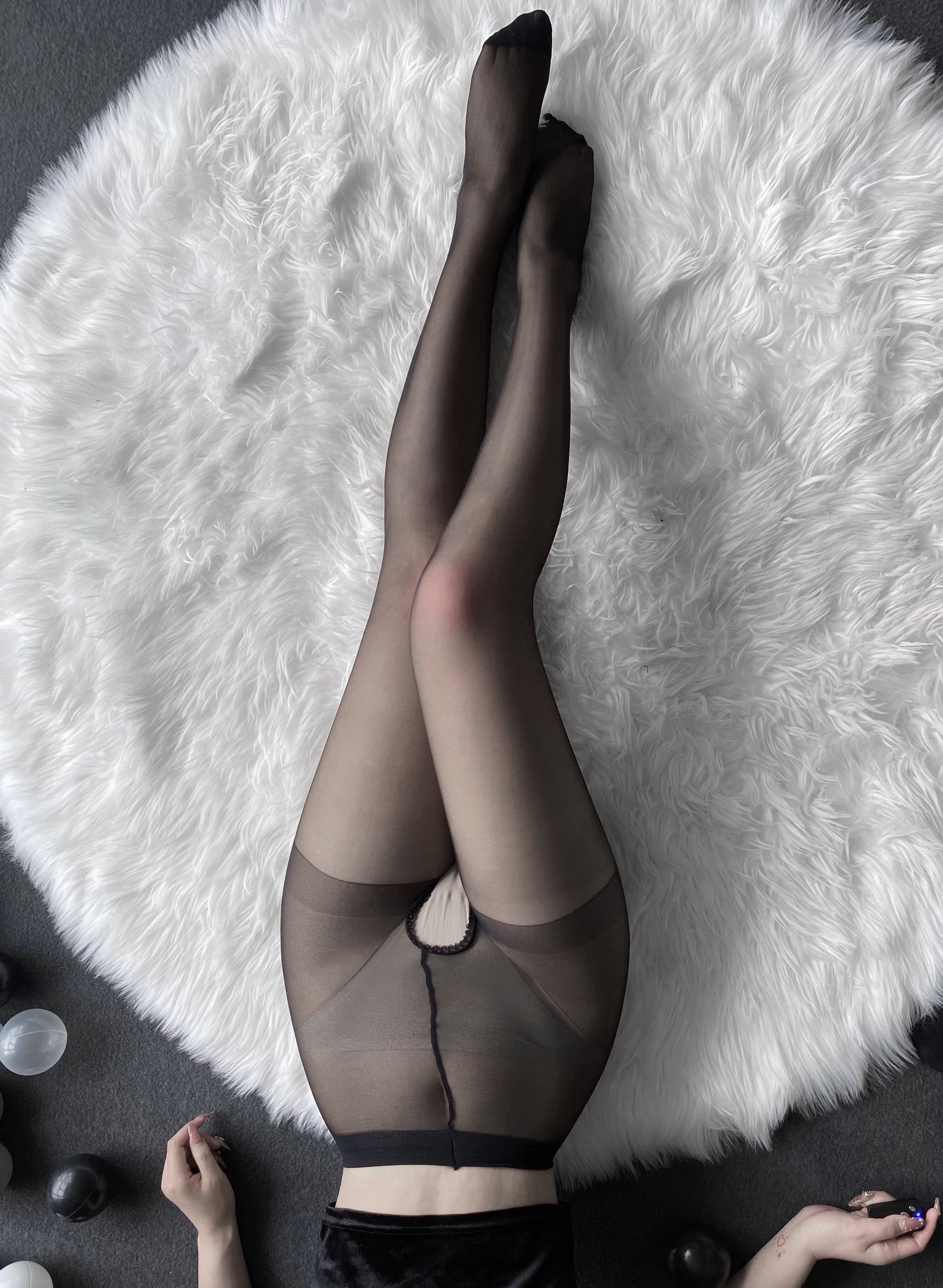 W-3003 Open-shift one-piece stockings