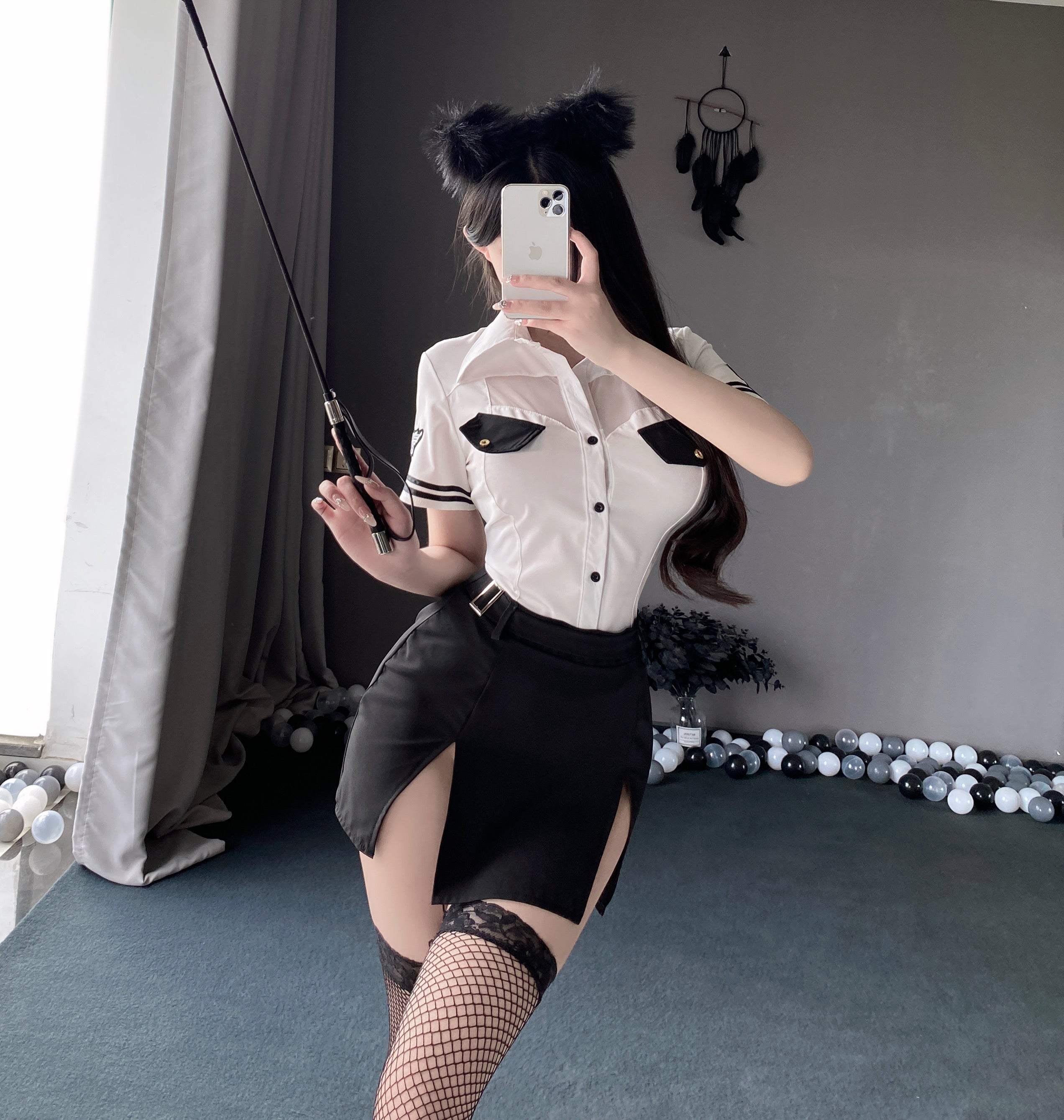 T-2726 Hip-wrapped sexy instructor uniform