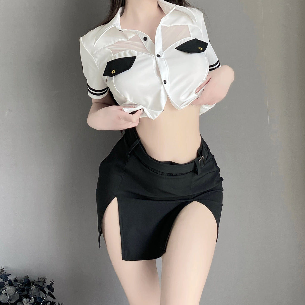 T-2726 Hip-wrapped sexy instructor uniform