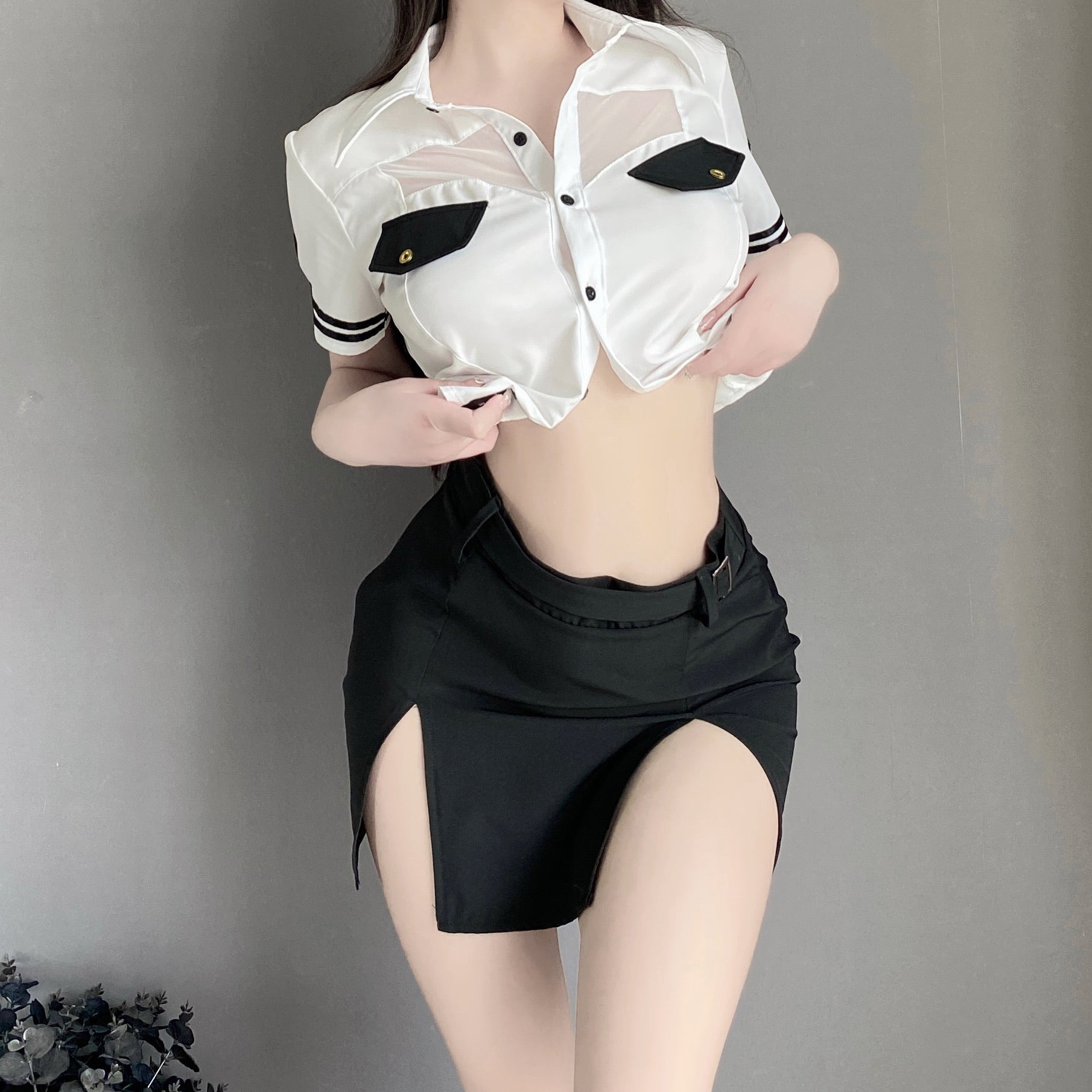 T-2726 Hip-wrapped sexy instructor uniform
