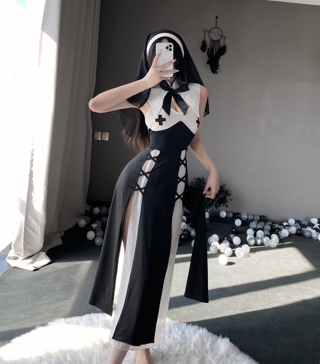 T-2717 Temptation nun cute uniform set