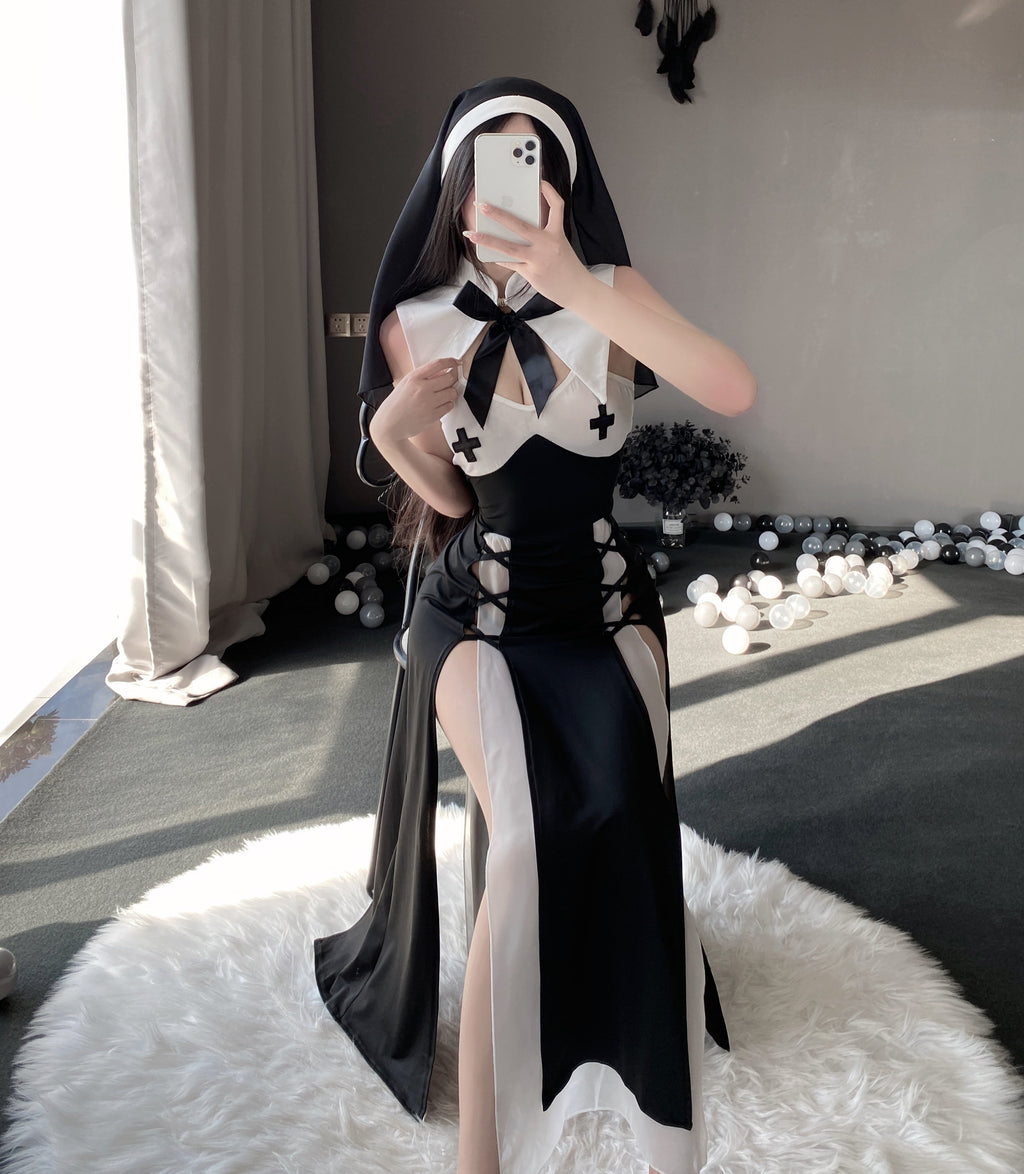 T-2717 Temptation nun cute uniform set