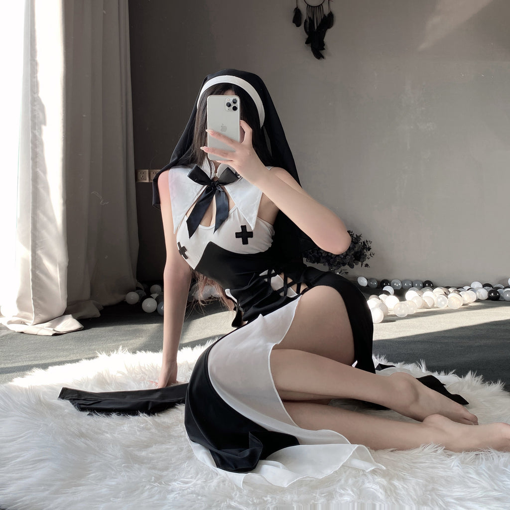 T-2717 Temptation nun cute uniform set