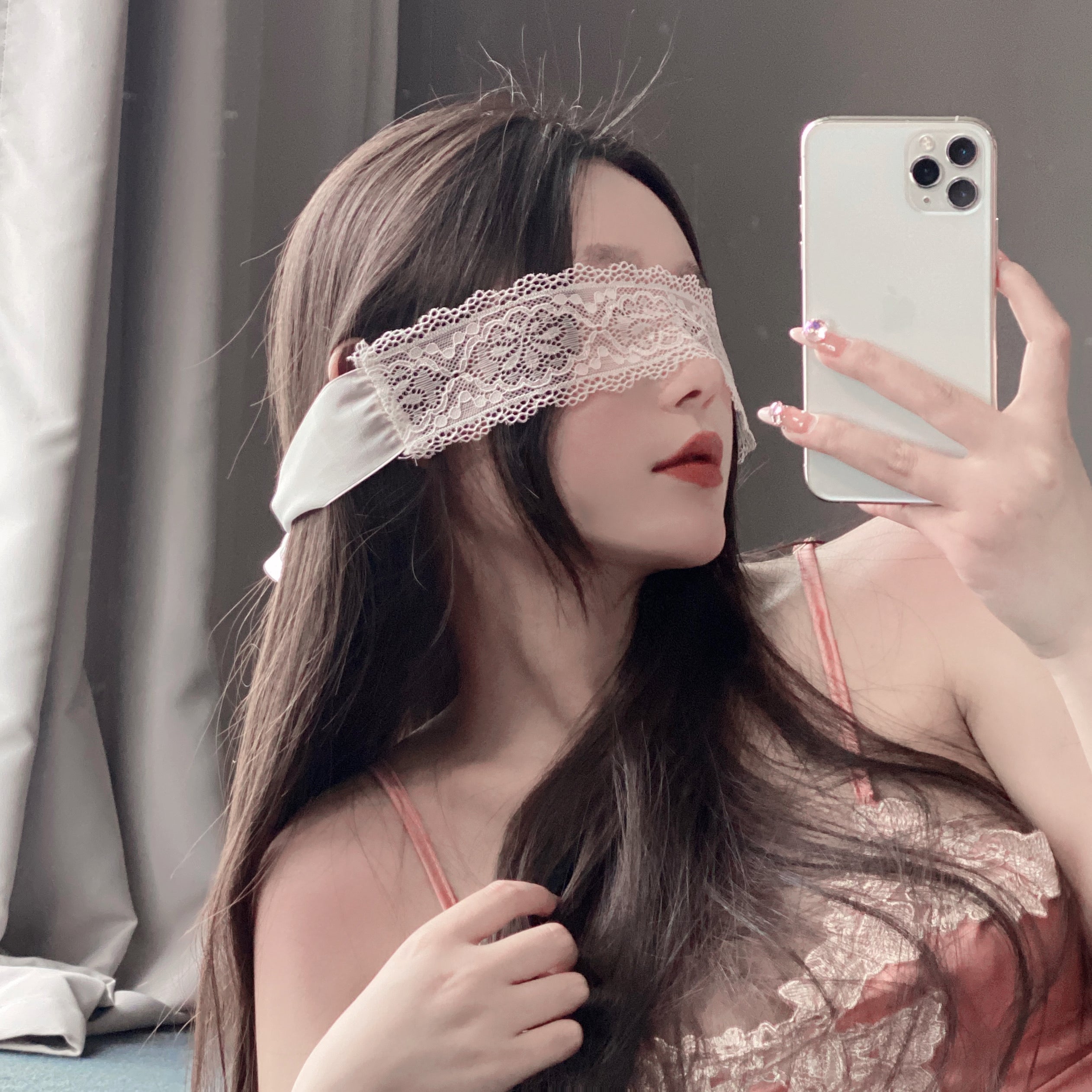 T-3039 3040 Seductive sheer lace eye patch