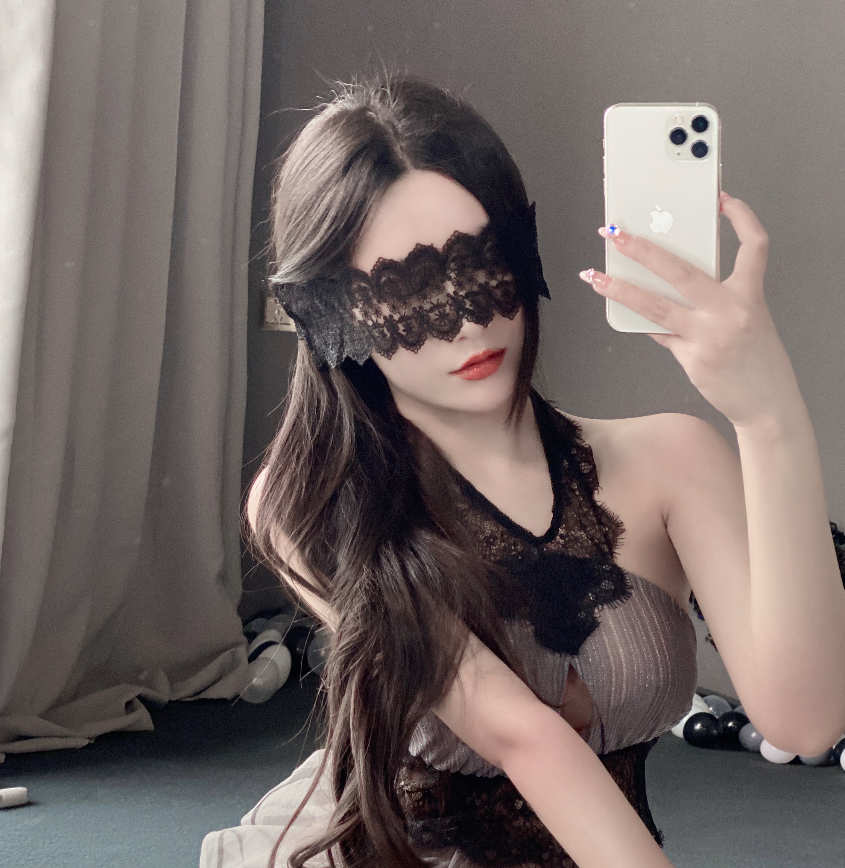 T-3039 3040 Seductive sheer lace eye patch