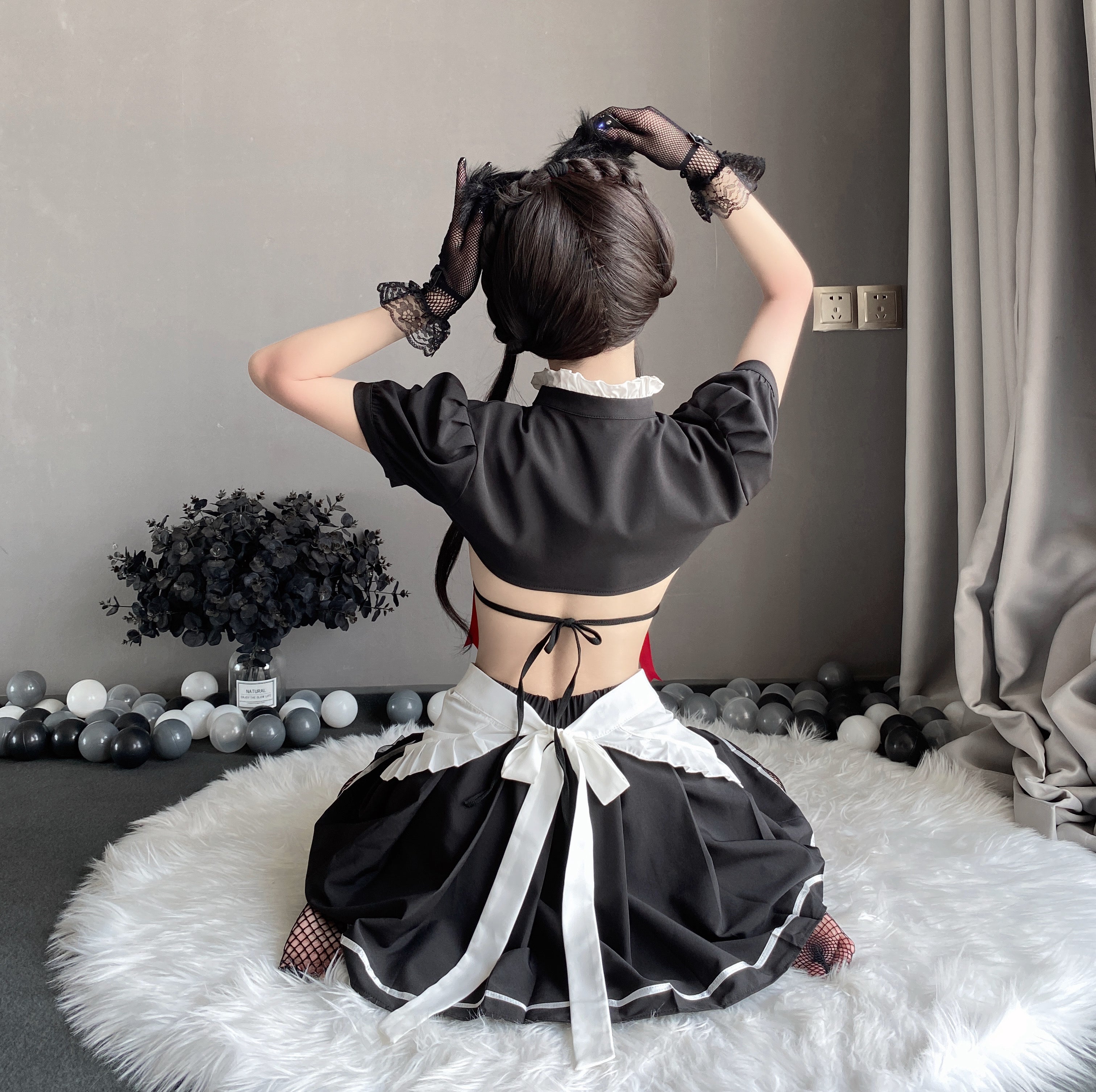 T-2620 Cute maid dress passion uniform seduction set