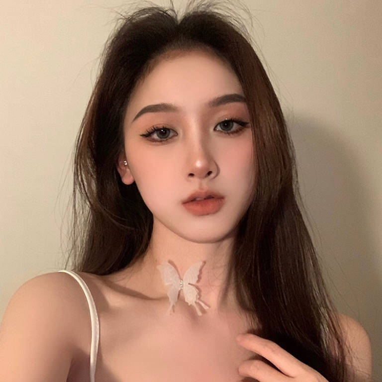 P-363  Diamond black butterfly fairy choker collar