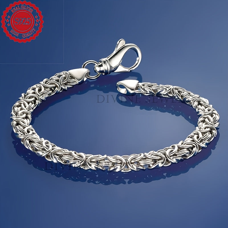 [Mother's Day Valentine's Day] 925 Silver Bracelet, Ladies' Bracelet, Tennis Style Bracelet, Jewelry Presents for Her, Gifts for Mother's Day, Valentine's Day Gifts, Includes a Gift Box