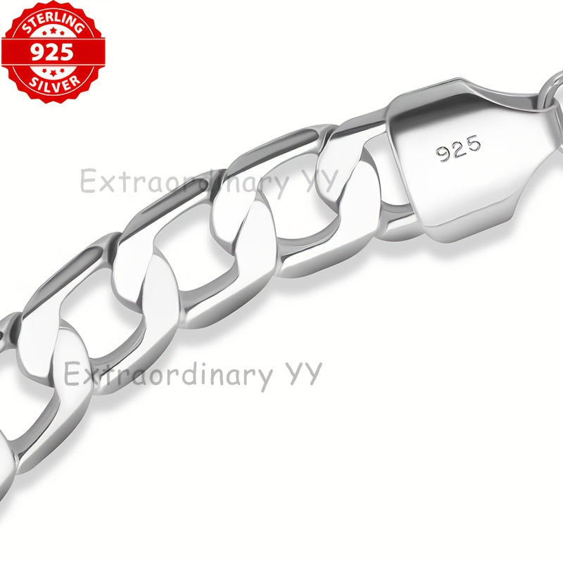 925 925 Silver Plated Snake Design Bracelet - 1pc, 7.5in Chain Length, Luxury Retro Street Hip Hop Men's Jewelry with Elegant Gift Box for Holiday or Birthday Present