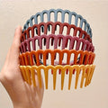 5 Toothed Face Wash Headbands, Long Tooth Headbands, Matte Texture Plastic Hairpins, Non-Slip Headbands, Women'S Headbands, Hair Clips, Hair Ties, Hair Additions, Travel And Face Wash