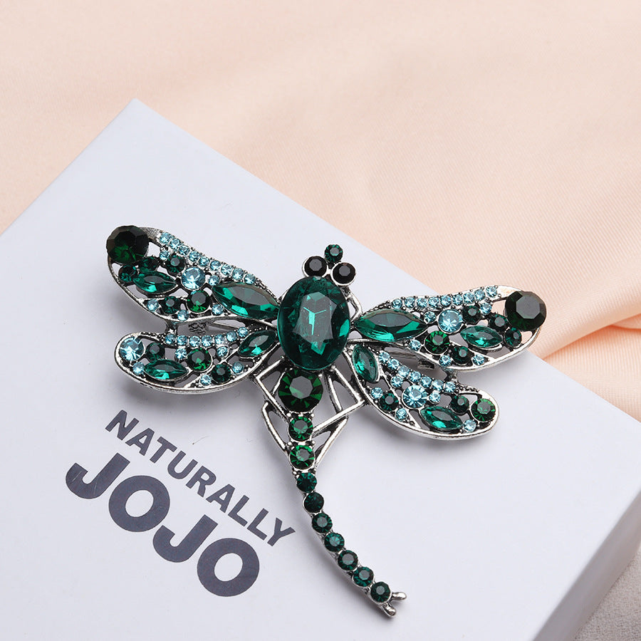 6pcs set of dragonfly brooch, elegant and colorful brooch, insect themed brooch, high-quality temperament brooch, showcasing luxury, clothing accessory brooch, suitable for daily wear, attending banquets, giving gifts