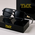 Unisex Oversized Square Retro, Tortoiseshell Arms, Fashion Shades for Men Women, Comes with Case and Cleaning Cloth, Ideal for Daily Wear