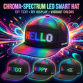 Programmable LED Light-Up Hat, Scrolling Text Display Cap, Rechargeable Baseball Cap, 12×48 Pixel Screen, Club Hat, Party Music Festival Night Run Youth Gift, Unisex Hats, Comfortable and Adjustable