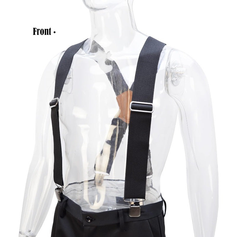 2-inch Elastic Men's Overalls, Men's Overalls, Work Men's Overalls, Men's Overalls with Clips