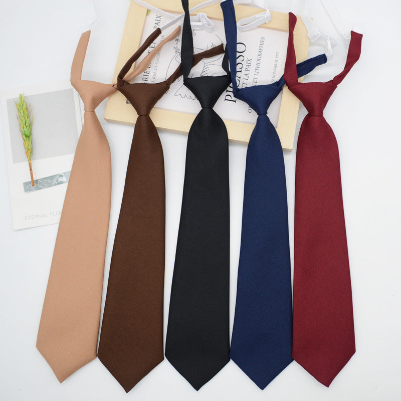 5pcs Fashionable Men And Women Adjustable Knotless Tie, Suitable for Any Occasion. It Has an Academic Style. Suitable for Graduation Ceremonies, Work Occasions, Coming-Of-Age Ceremonies, And Also for School-Style Ties
