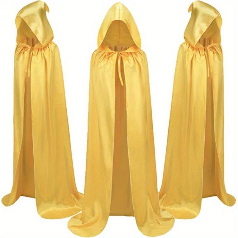 Halloween Hated Black Death Cape, 59.06inch, No Assembly/ Electricity Required, Festive Adult Party, Horror House, Carnival, Halloween Party Decoration Supplies, Gothic Style, Cosplay Lovers
