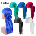 5pcs Sweat-Wicking Headbands, Solid Color Bandanas, Men's Cooling Liners, Pre Tied Durag Turban Cap, Cycling Motorcycle Headwear, Polyester Sports Apparel, for Father's Day, Daily Use