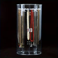 1pc Clear Acrylic Jewelry Display Stand - Dustproof Necklace & Bracelet Organizer with Shelves, Durable Lightweight Case Suitable for Necklaces, Bracelets, Earrings, Rings, Salon, Boutique Use