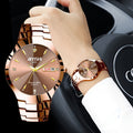 Men's luminous double date watch elegant business niche high-end simple trend quartz watch men