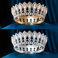 A Stylish And Elegant Women's Headpiece Crafted From Zinc Alloy And Materials, Cast As A Single Piece with A Shimmering Water-like Finish. Perfect for Wedding Photography, Birthday Parties, And Banquet Attire As A Crown Accessory.