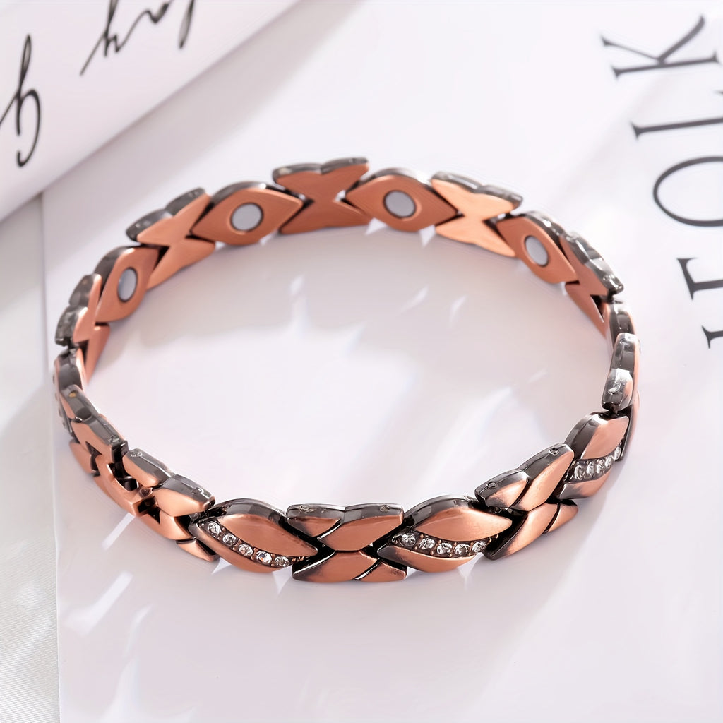 2pcs Of Pure Copper Bracelets for Women, Super Bracelets for Women, with 3500 Gauss, Copper Bracelets for Birthday, Mother's Day Christmas Valentine's DayJewelry Gifts