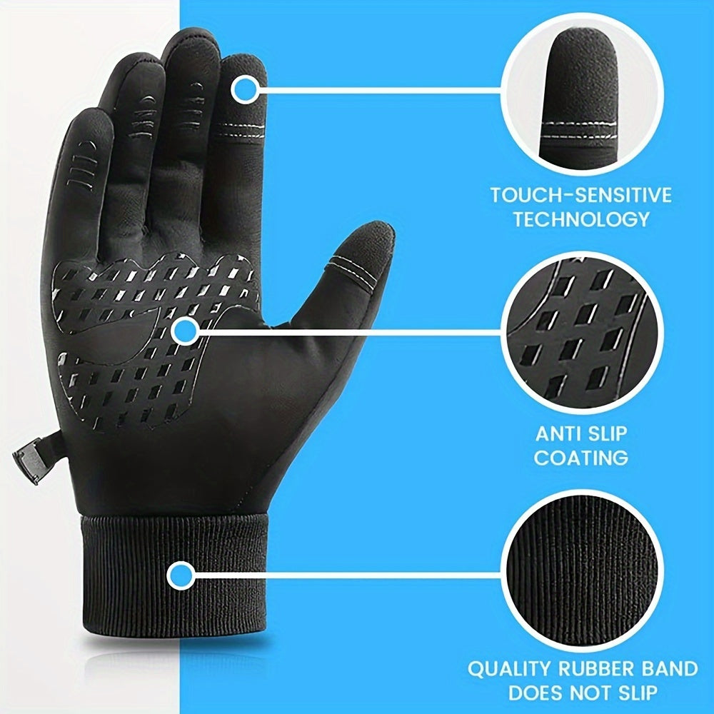 Winter Gloves Men Women Thermal Warm Gloves Cold Weather Touch Screen High Quality Windproof Glove for Running Driving Cycling Hik