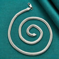 925 Sterling Silver Bamboo Chain Necklace - Hypoallergenic, Nickel Free Fashionable Jewelry, Suitable for Both Men And Women - The Perfect Gift for Any Occasion