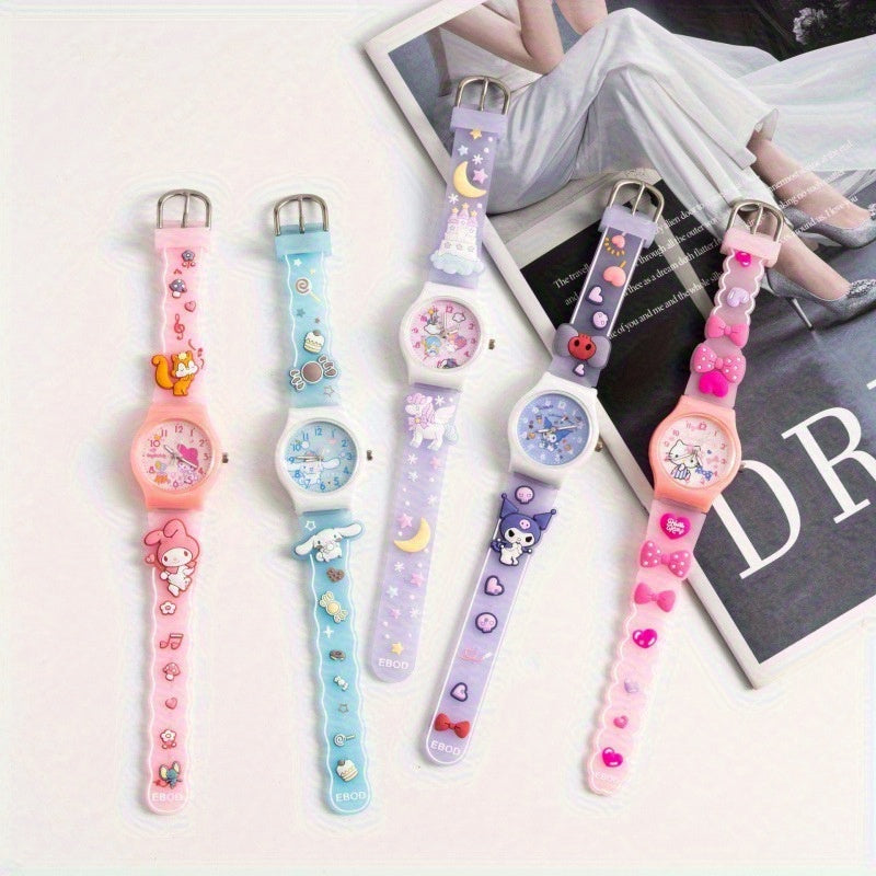 () The Best Choice for Holiday Surprise Gifts Such as Sanrio, Hello Kitty, Kuromi, Yugui Dog, Melody Children's Watch, Fashionable and Versatile Birthday Gifts, Christmas Gifts, Etc