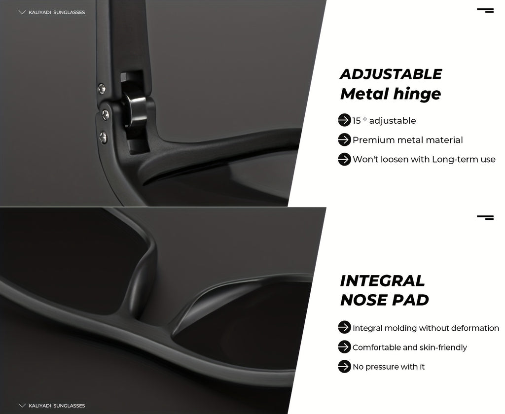 Lightweight Polarized Men's, Classic Men's Rectangle Comfortable And Stress Free for Birthday Gift Halloween New Year