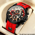 1pc Men'S Fashion Casual Quartz Watch, Silicone Strap, Date Display - Stylish Casual Wristwatch for Casual Attire, Casual Wristwatch | Sporty Watch Design | Quartz Movement, Thanksgiving, Christmas The Perfect Gift Reloj Para Hombre.