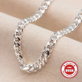 [Christmas, Halloween] S925 Sterling Silver Heavy Cuban Chain, 10mm Wide, Handcrafted Heavyweight Construction, Sturdy And Durable, Suitable for Casual Attire And Special Occasions Such As Christmas And Halloween