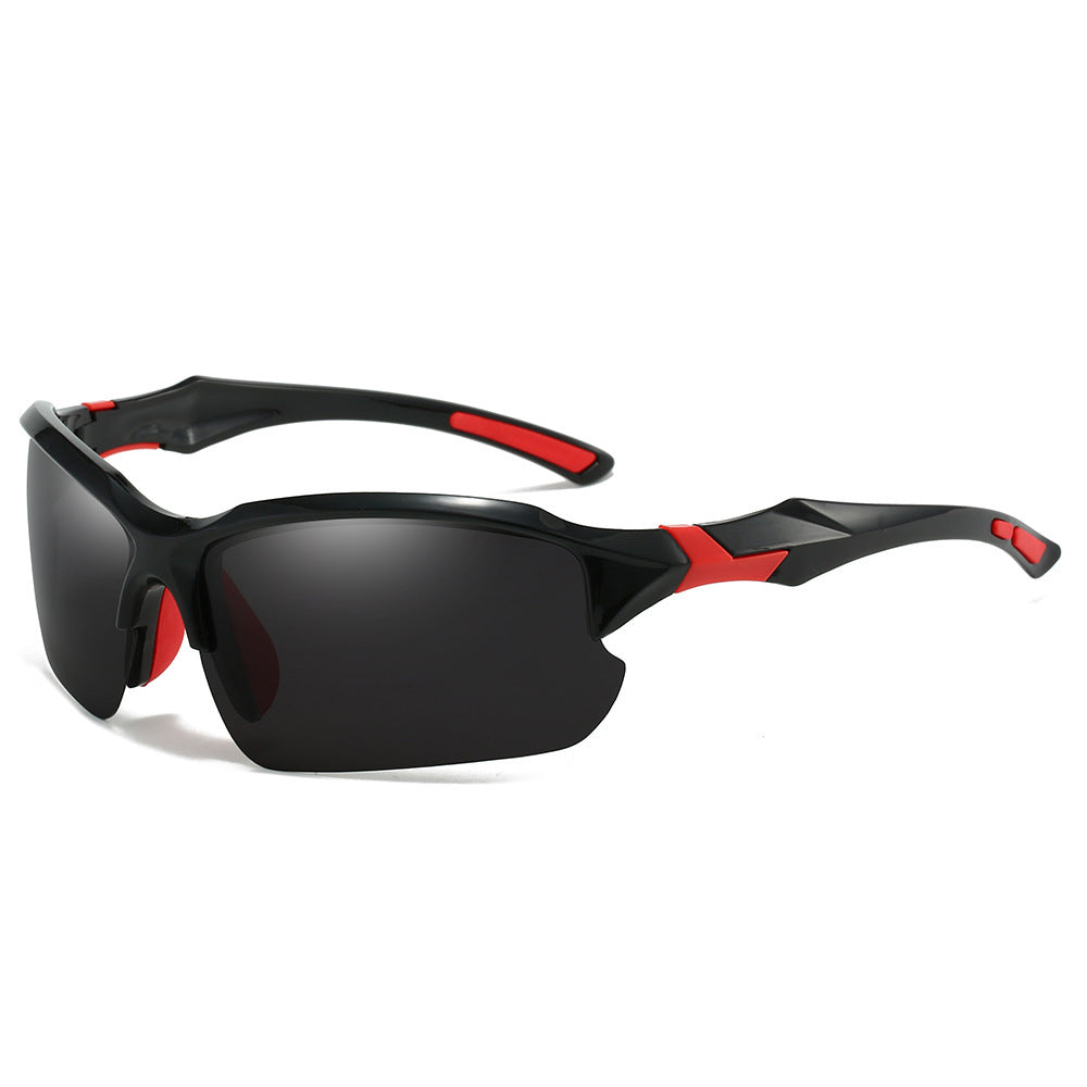 3pcs/ 10pcs New Cross-Border Outdoor Sports, Skiing, Driving Half-Frame Polarized Sunglasses Men'S Running Fishing Sunglasses Sun Protection Lightweight Goggles
