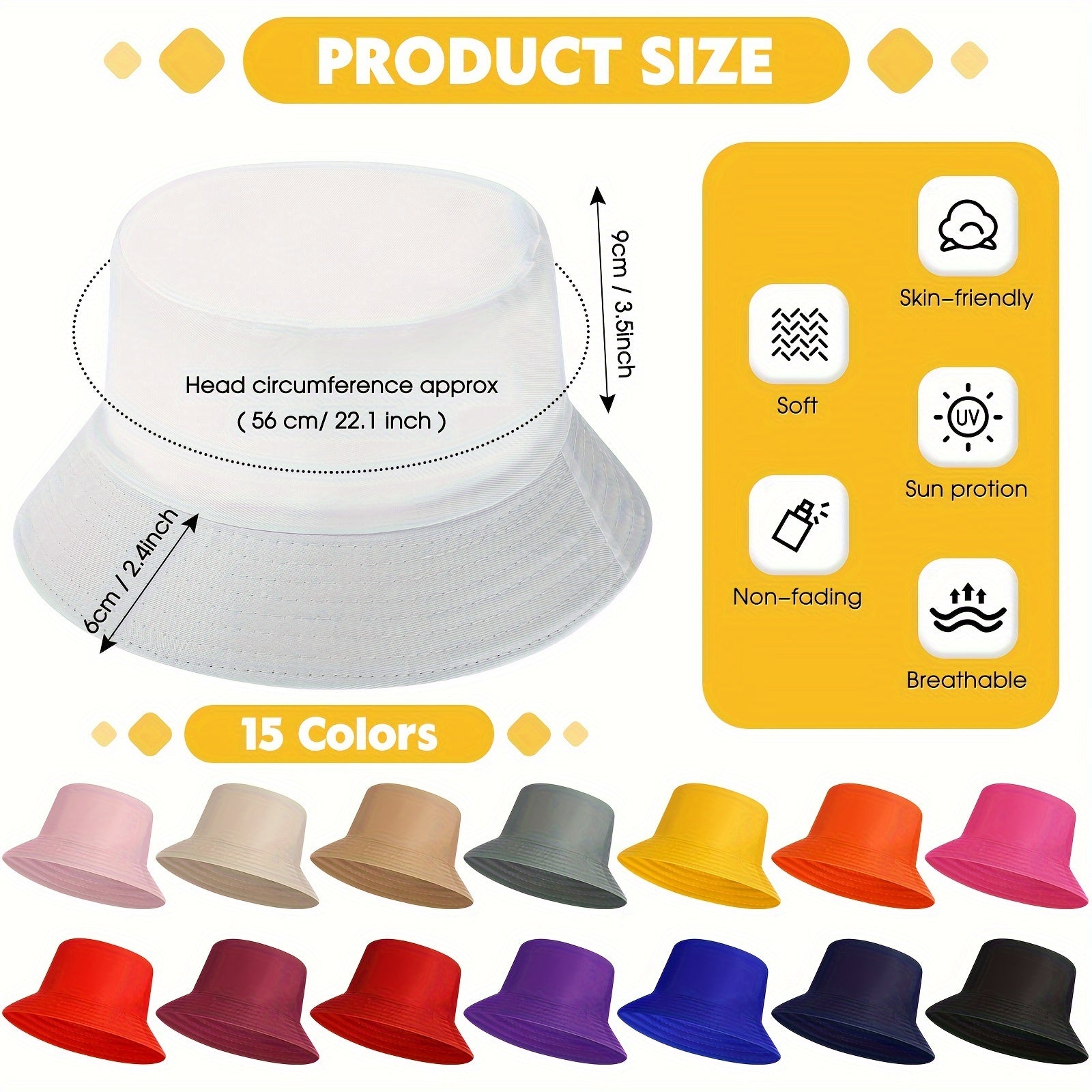 30 Pieces Solid Bucket Hat Bulk Packable Fishing Hats Travel Bucket Hat Beach Fishing Cap For Women Men