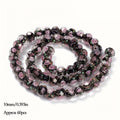 60pcs Multicolor Handmade Golden Sand Lampwork Beads Strands Inner Flower Faceted Beads DIY Charm Bracelet for Jewelry Making 10mm