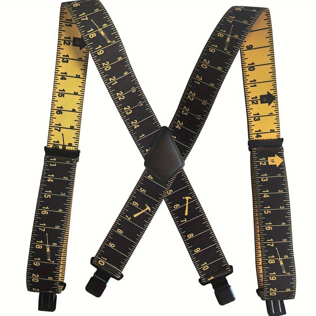1.97inch Wide Men's Suspenders Elastic Wide X-shaped Belts Clothing Decorative Accessories For Working Outdoor, Ideal choice for Gifts