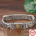 1pc S925 Silvery Men'S Bracelet, Fashion Bracelet, Silvery Bracelet, Men'S Birthday Gift Jewelry, Father'S Day Gift, Boyfriend Gift, Birthday Gift, Perfect Gift for Boys, Perfect for Daily Wear