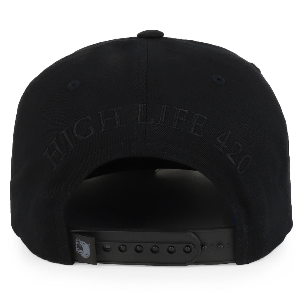 Rasta MJ Leaf 3D Embroidered Flat Bill Snapback Cap