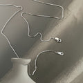 [Sterling Silvery Necklace] 925 Sterling Silvery Women's Necklace, Exquisite And Durable, Available In Sizes 16/ 18/ 20/ 22/ 24inch Cm, An Ideal Choice for Pendant Matching