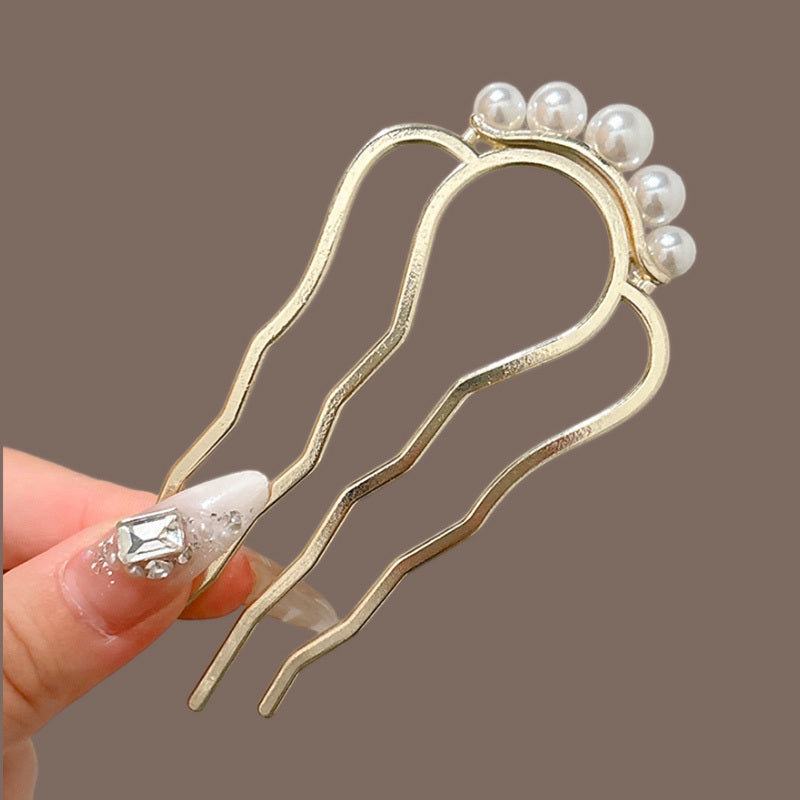 6pcs of Fashionable U-shaped Hair Clips, Hair Combs for Chignon at the Back of the Head, Hairpins, Hair Sticks, Hair Ornaments, Hair Clips for Women, Suitable for Daily Wear, Party Hair Accessories, Holiday Gifts