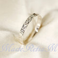 2124 MASTERETSAM 925 Sterling Silver Pattern Ring, Ring for Women, Ring for Men, Handmade Ring
