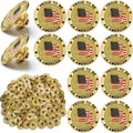 100pcs Bulk Veteran Label Pins Military Pins USA Veteran Pins Patriotic American Flag Pins for Veterans Day Men Women Female Veteran Gifts(Men Veteran)