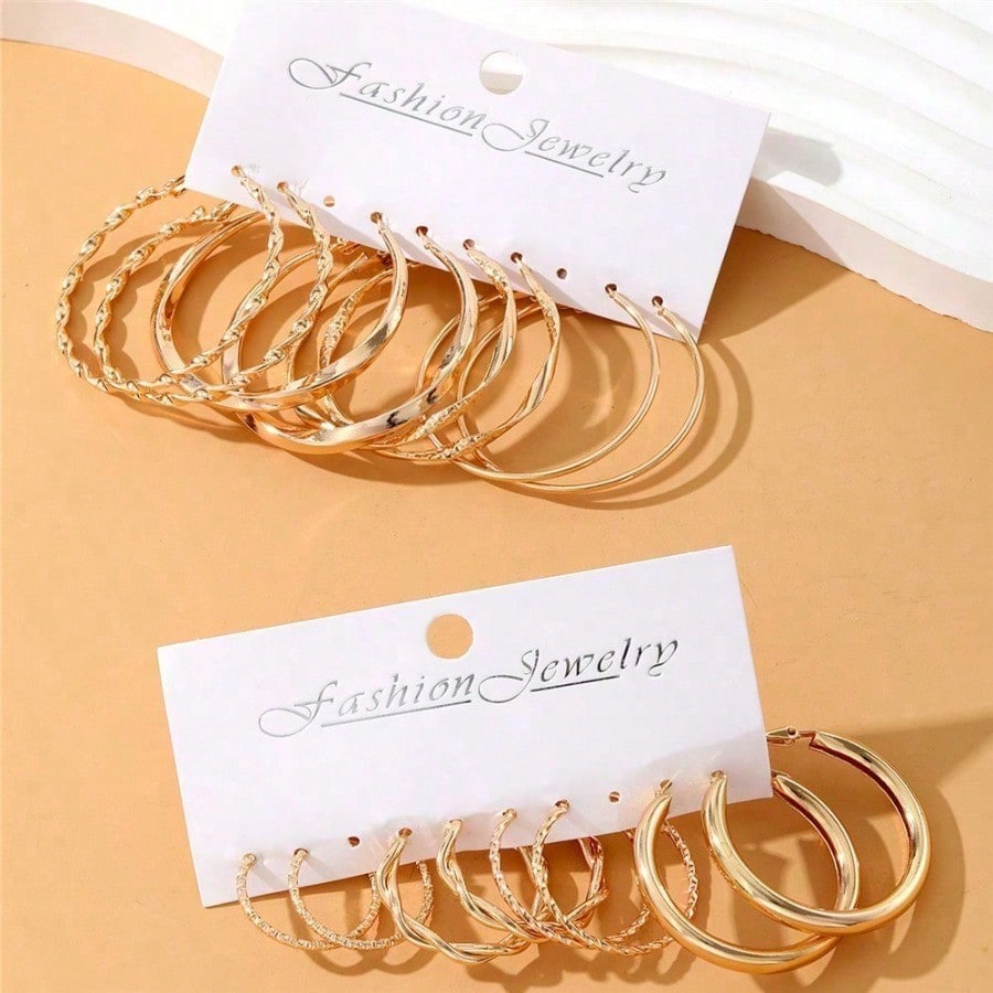 16pcs of minimalist, luxurious and sexy metal twist earrings - Women's daily/ party jewelry, a cute gift for her, hypoallergenic design, gift set, jewelry and stock,  Elegant Design, Durable Material, Statement Pieces, Fashion Jewelry, Jewelry Lovers