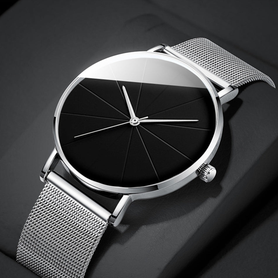 4pcs/Set Men'S Elegant Quartz Watch And Bracelet Set – | Sports Watch | Casual Watch | Business Watch | Quartz Movement