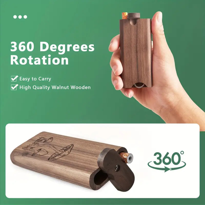 Fashionable Wooden Cigarette Case - Durable and Colorful Daily Use Storage - Men's Storage Case